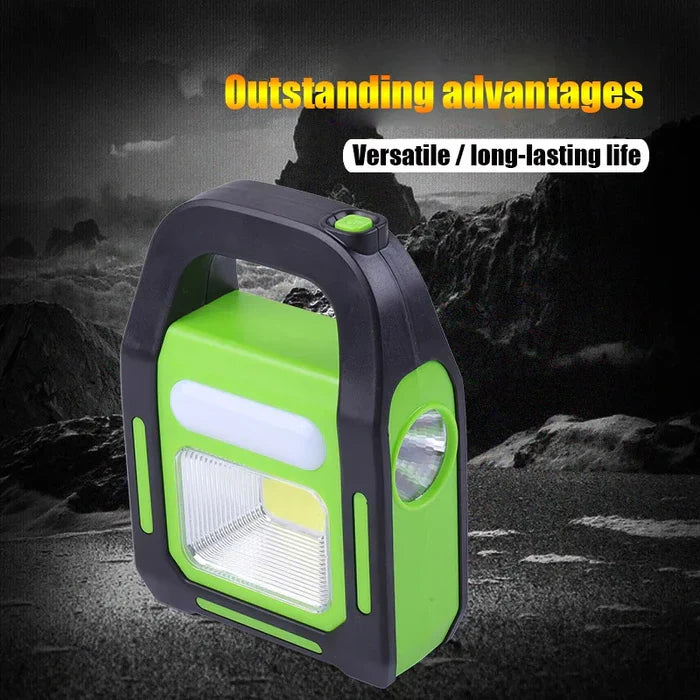 Rechargeable LED Floodlight, Solar Charging With Powerbank
