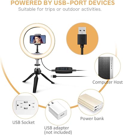Tripod Kit With Ring Led Light