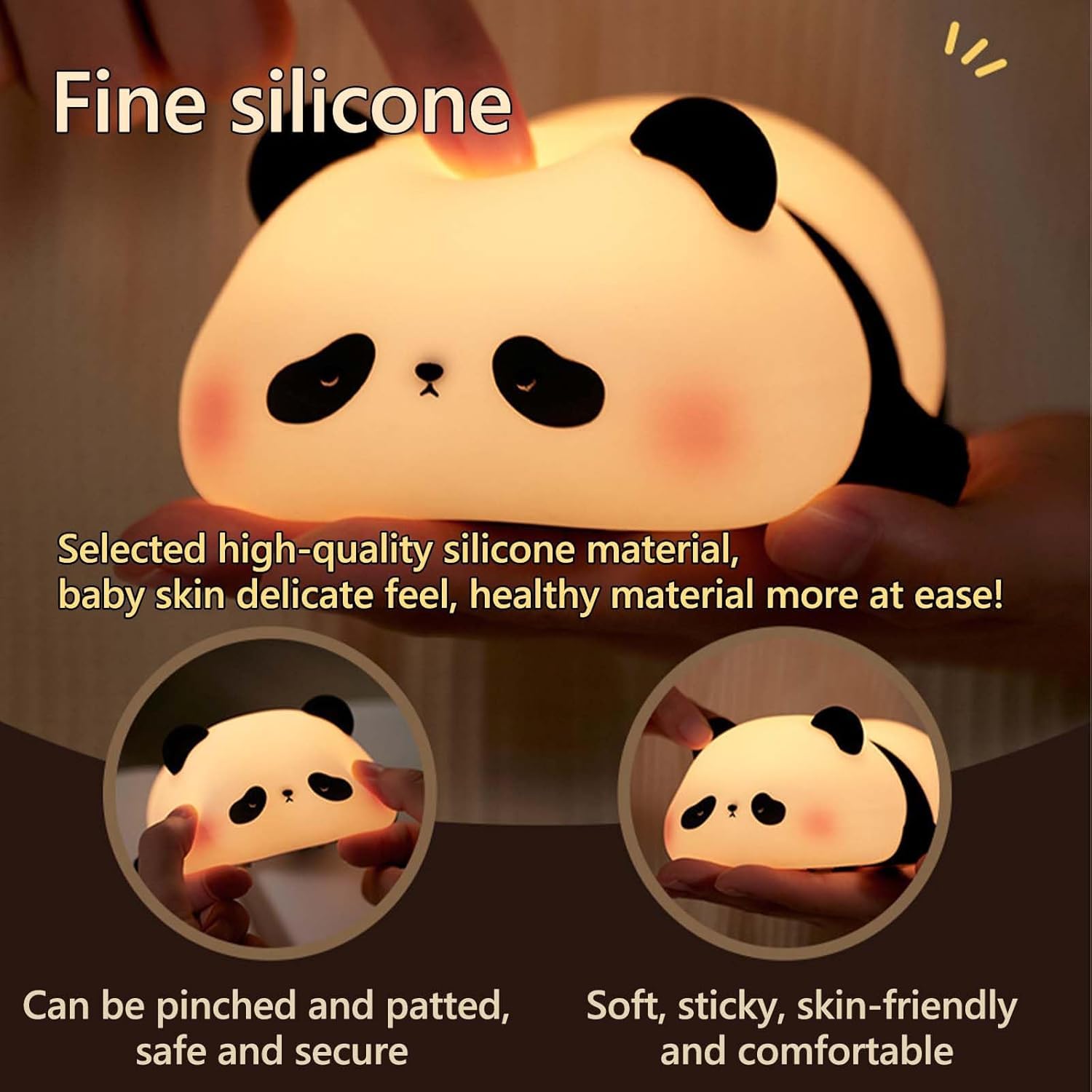 Panda Shaped  Silicone Lamp