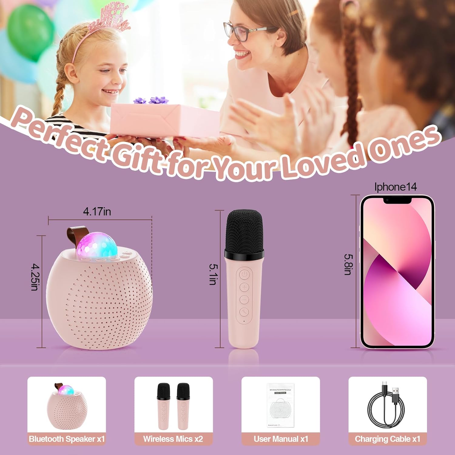 Mini Karaoke RGB Speaker