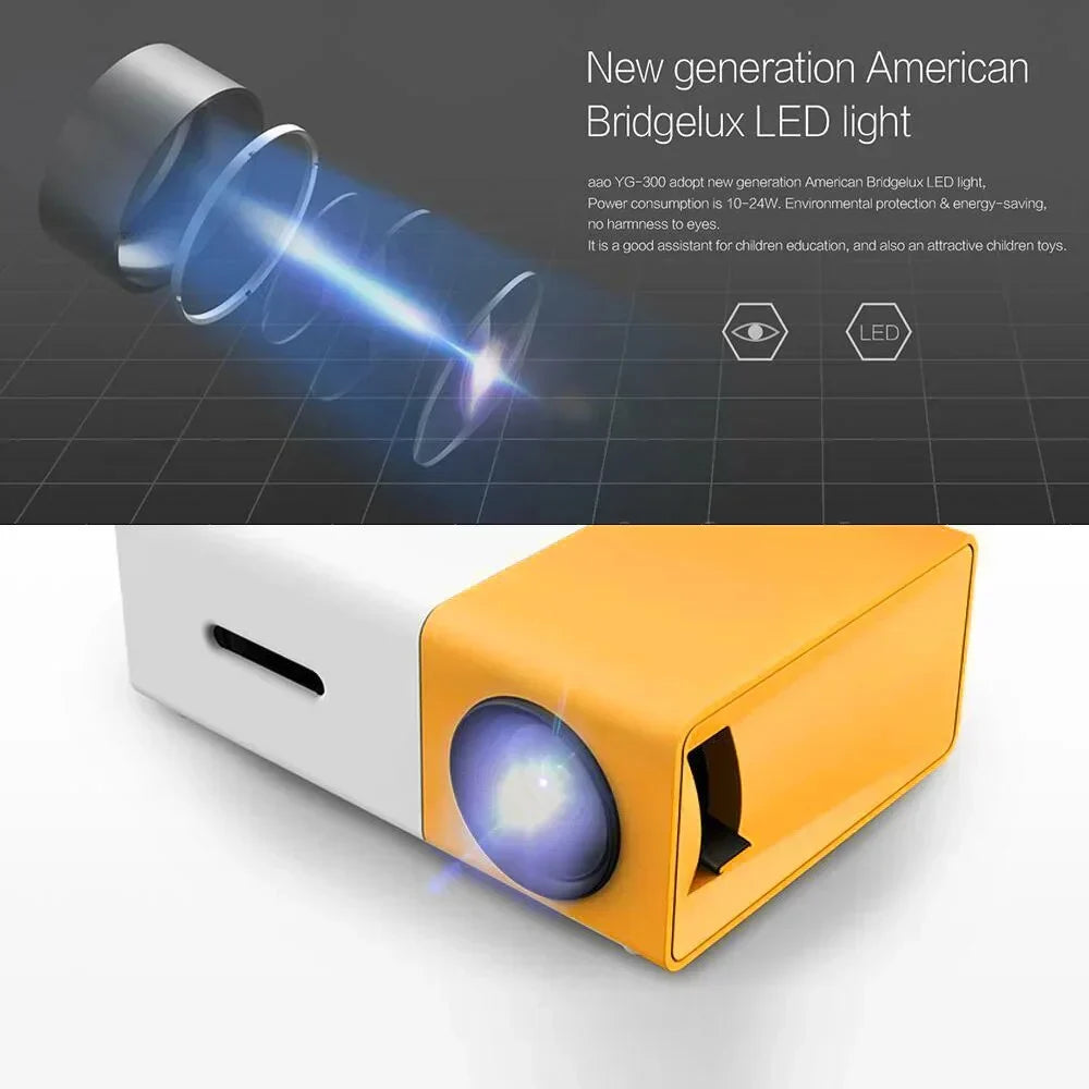Mini Projector Full HD 1080P LED Projector Home Cinema Theater