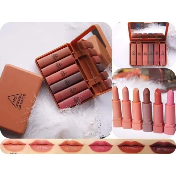 Matte lipstick 6 pcs