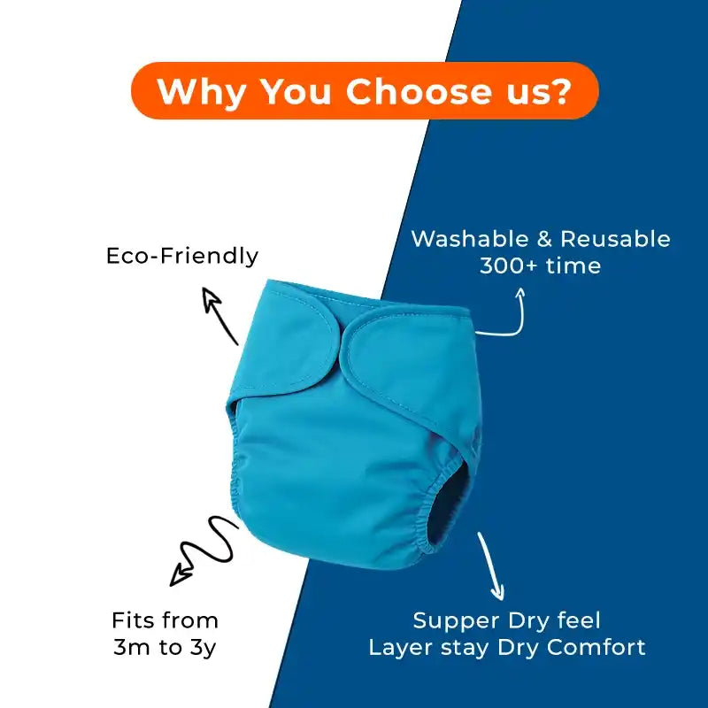 Kids 300x Reusable Comfy Diaper
