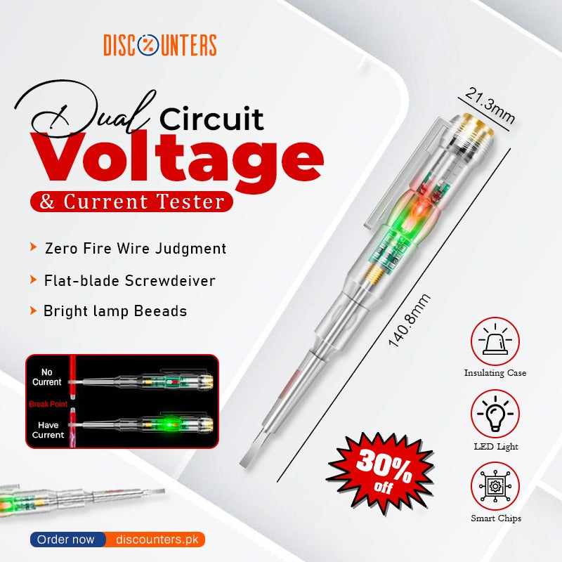 Dual Circuit Voltage & Current Tester