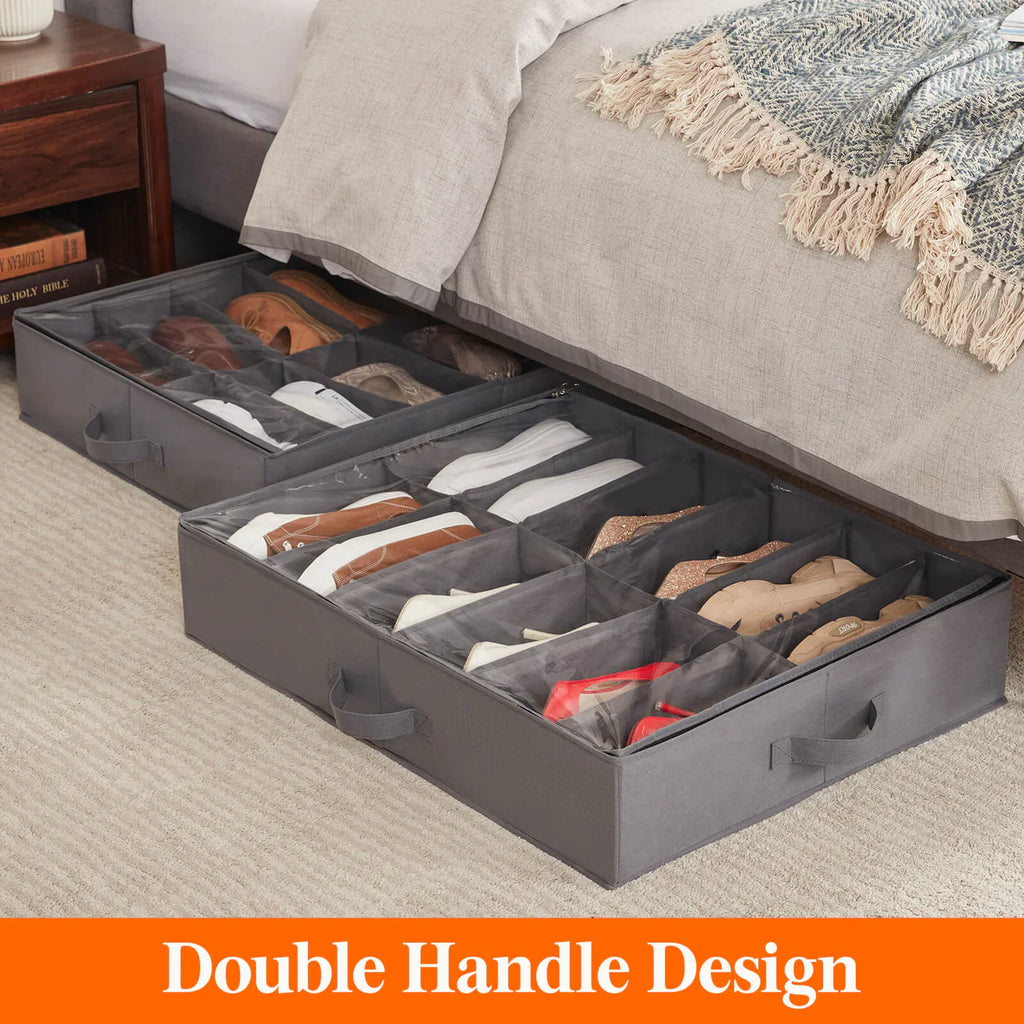 Shoe Storage Organizer With Adjustable Dividers-Premium Quality