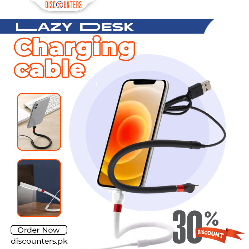 Lazy Desk charging cable