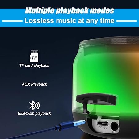 Mini RGB Acrylic Wireless Speaker
