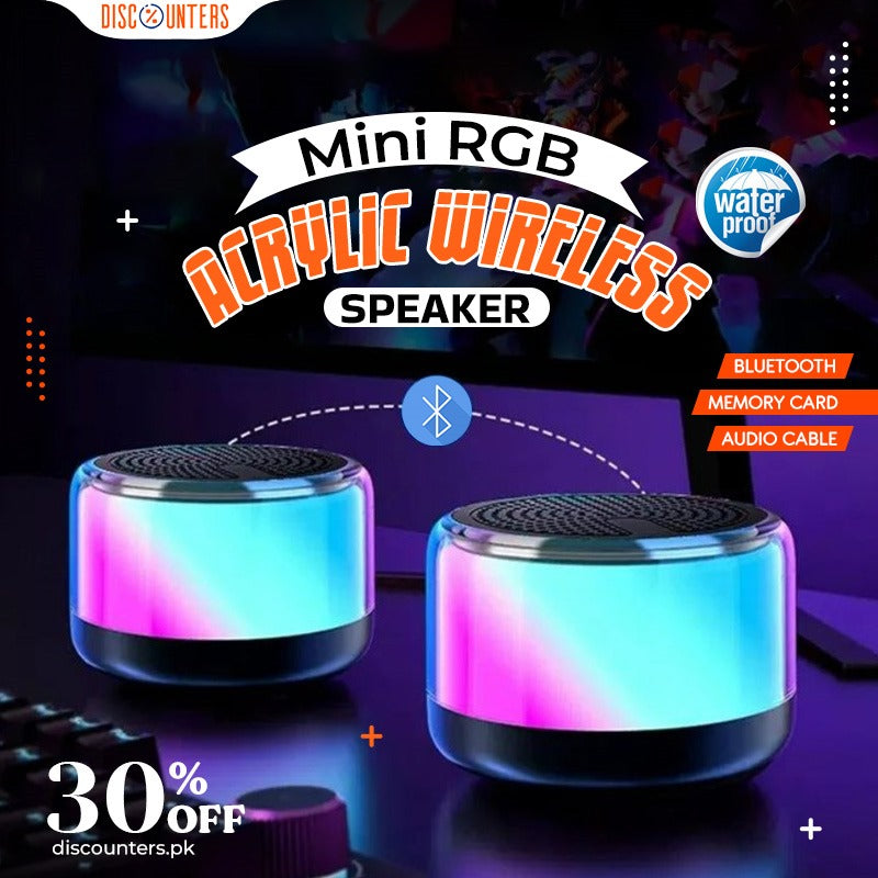 Mini RGB Acrylic Wireless Speaker