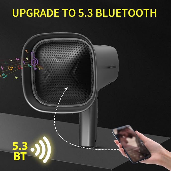 Solar-Powered Megaphone Speaker