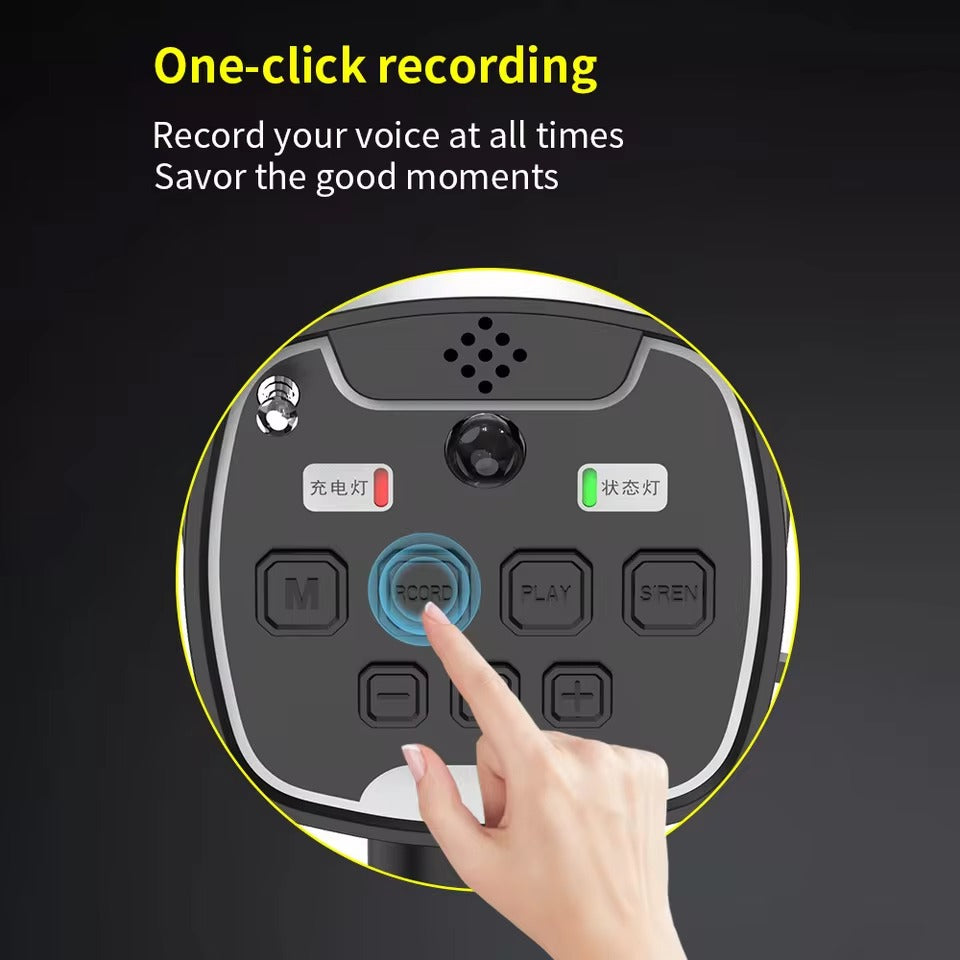 Solar-Powered Megaphone Speaker