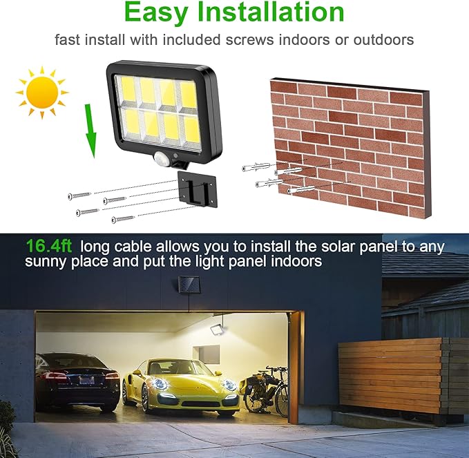 Solar COB Motion Sensor Light
