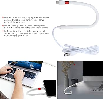 Lazy Desk charging cable