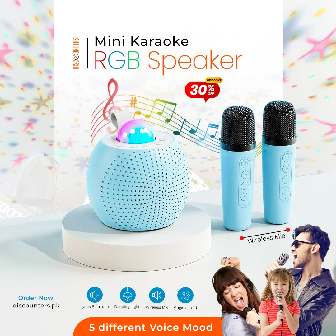 Mini Karaoke RGB Speaker