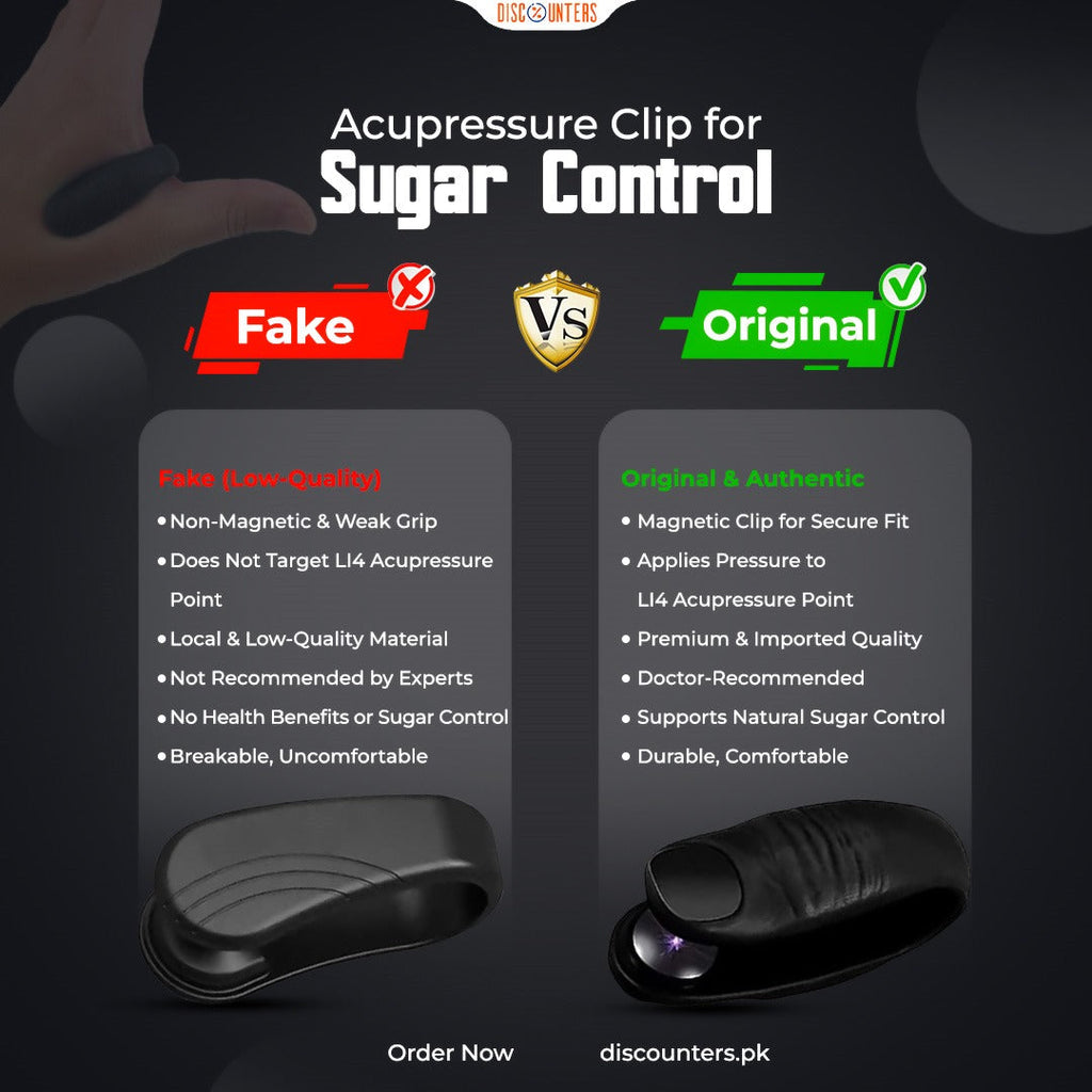 Acupressure Clip for Sugar Control