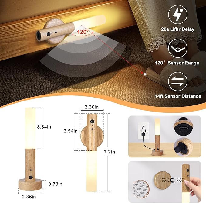 Magnetic Night Light Motion Sensor