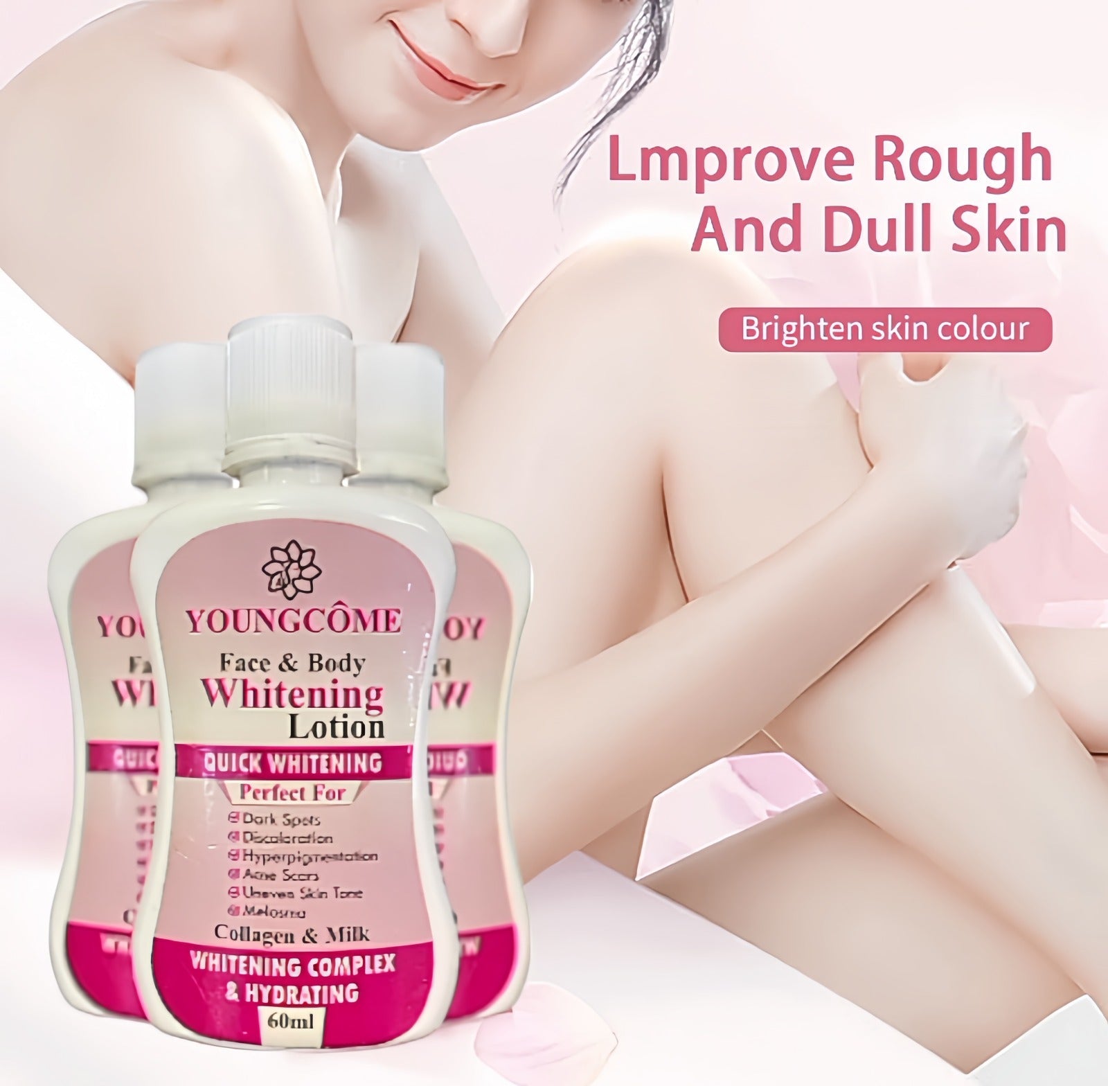 Youngcome Face Body Whitening Lotion 60ml