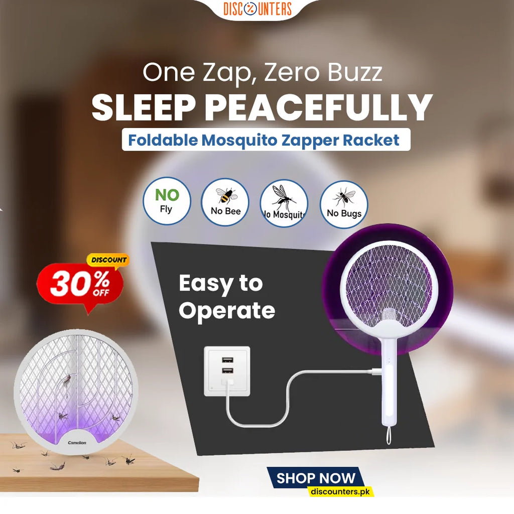 Foldable Mosquito  Zapper Racket